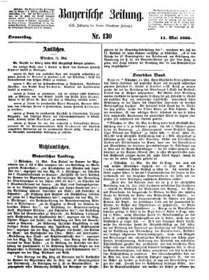 Bayerische Zeitung (Süddeutsche Presse) Donnerstag 11. Mai 1865
