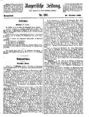 Bayerische Zeitung (Süddeutsche Presse) Samstag 28. Oktober 1865
