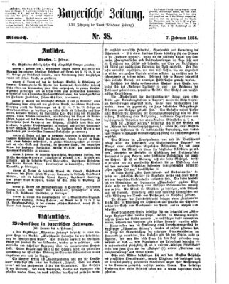 Bayerische Zeitung (Süddeutsche Presse) Mittwoch 7. Februar 1866