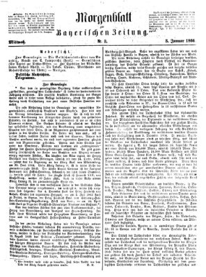 Bayerische Zeitung (Süddeutsche Presse) Mittwoch 3. Januar 1866