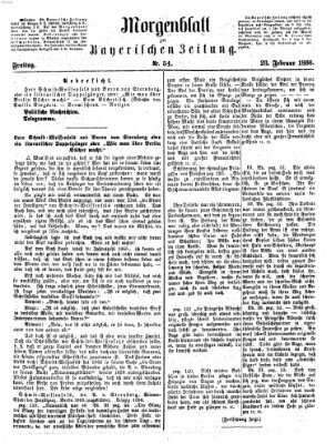 Bayerische Zeitung (Süddeutsche Presse) Freitag 23. Februar 1866