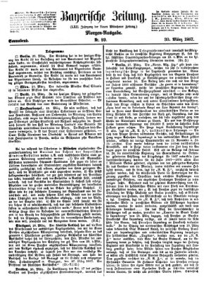 Bayerische Zeitung (Süddeutsche Presse) Samstag 30. März 1867