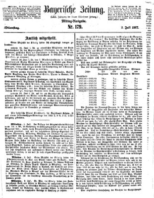 Bayerische Zeitung (Süddeutsche Presse) Dienstag 2. Juli 1867