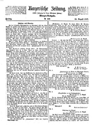 Bayerische Zeitung (Süddeutsche Presse) Freitag 30. August 1867