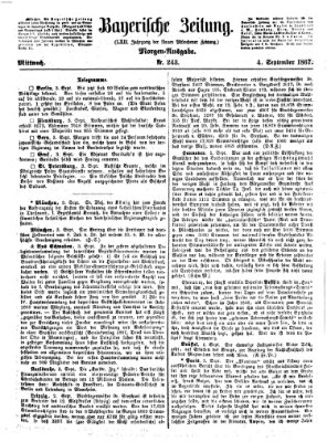 Bayerische Zeitung (Süddeutsche Presse) Mittwoch 4. September 1867