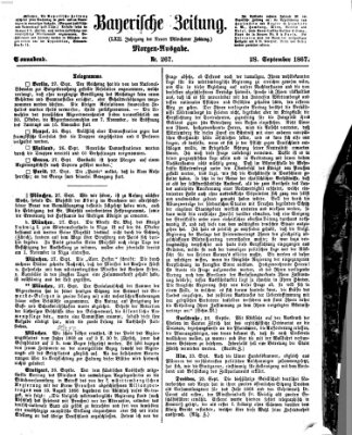 Bayerische Zeitung (Süddeutsche Presse) Samstag 28. September 1867