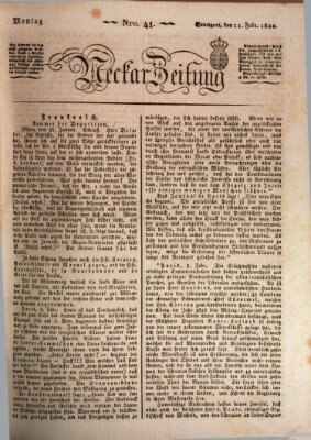 Neckar-Zeitung Montag 11. Februar 1822