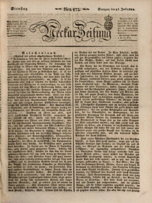 Neckar-Zeitung Dienstag 25. Juni 1822