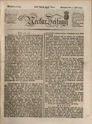 Neckar-Zeitung Donnerstag 11. Juli 1822