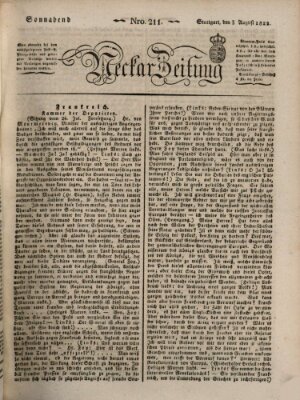 Neckar-Zeitung Samstag 3. August 1822