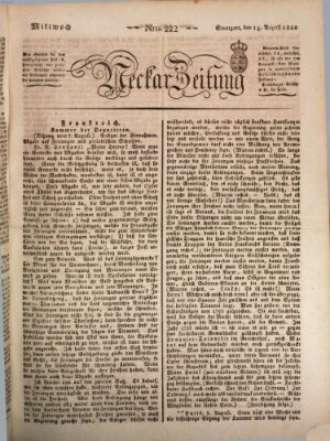 Neckar-Zeitung Mittwoch 14. August 1822