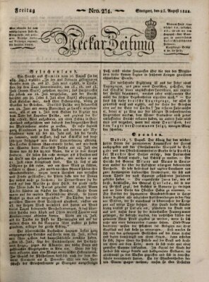 Neckar-Zeitung Freitag 23. August 1822