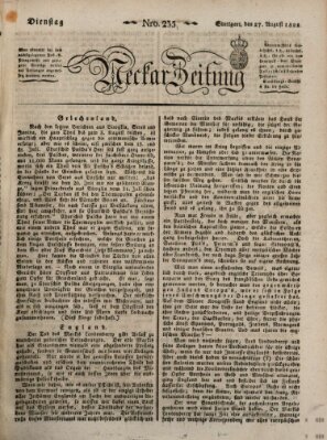 Neckar-Zeitung Dienstag 27. August 1822