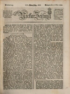 Neckar-Zeitung Sonntag 15. September 1822