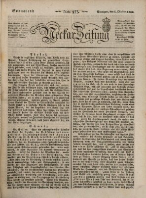 Neckar-Zeitung Samstag 5. Oktober 1822