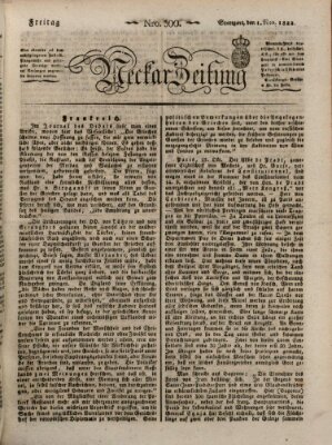 Neckar-Zeitung Freitag 1. November 1822