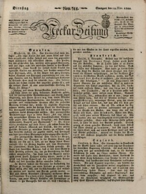 Neckar-Zeitung Dienstag 12. November 1822