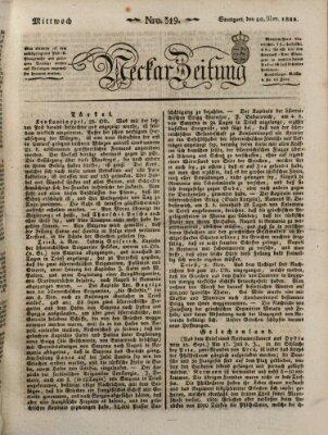Neckar-Zeitung Mittwoch 20. November 1822
