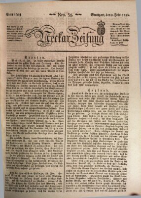 Neckar-Zeitung Sonntag 2. Februar 1823