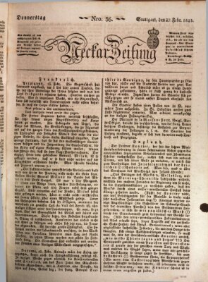 Neckar-Zeitung Donnerstag 27. Februar 1823