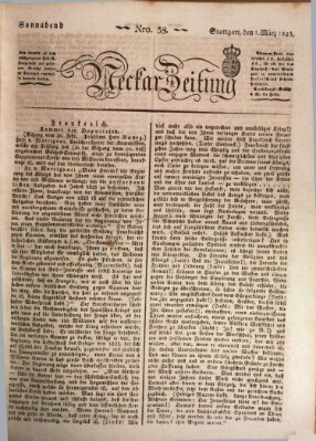 Neckar-Zeitung Samstag 1. März 1823