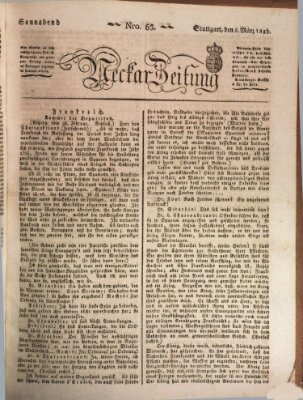 Neckar-Zeitung Samstag 8. März 1823
