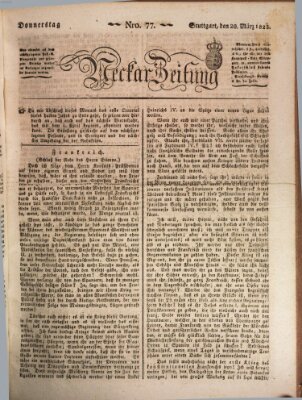 Neckar-Zeitung Donnerstag 20. März 1823