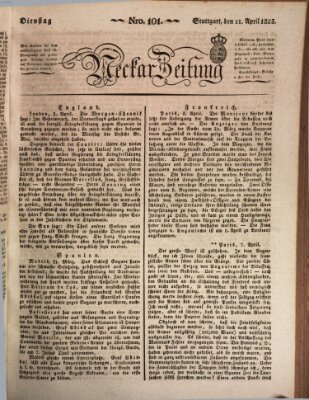 Neckar-Zeitung Dienstag 15. April 1823