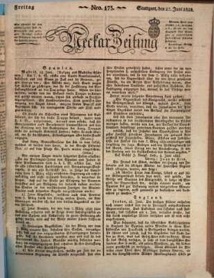 Neckar-Zeitung Freitag 27. Juni 1823