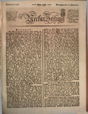 Neckar-Zeitung Samstag 12. Juli 1823