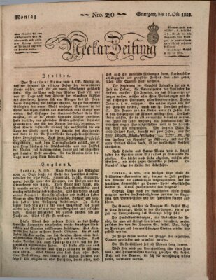 Neckar-Zeitung Montag 13. Oktober 1823