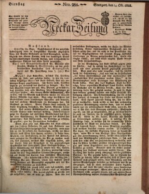 Neckar-Zeitung Dienstag 14. Oktober 1823
