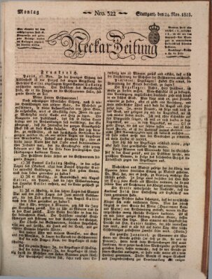 Neckar-Zeitung Montag 24. November 1823