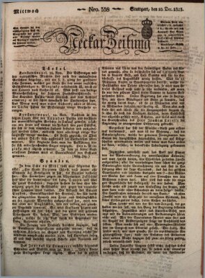 Neckar-Zeitung Mittwoch 10. Dezember 1823