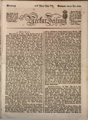Neckar-Zeitung Montag 29. Dezember 1823