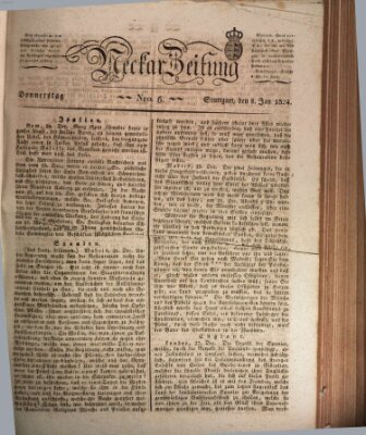 Neckar-Zeitung Donnerstag 8. Januar 1824