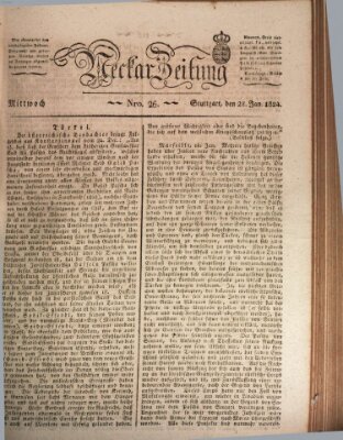 Neckar-Zeitung Mittwoch 28. Januar 1824