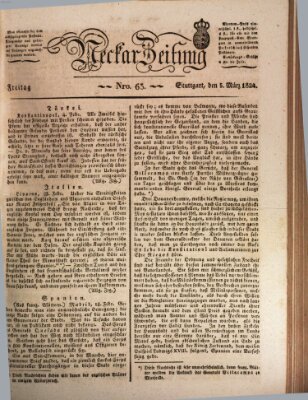 Neckar-Zeitung Freitag 5. März 1824