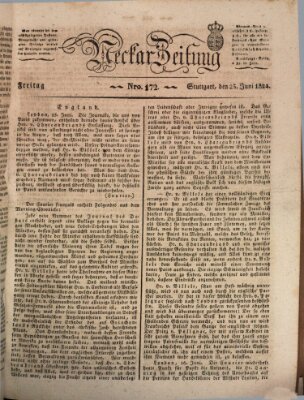 Neckar-Zeitung Freitag 25. Juni 1824