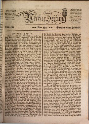 Neckar-Zeitung Sonntag 18. Juli 1824