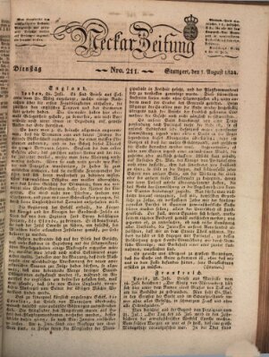 Neckar-Zeitung Dienstag 3. August 1824