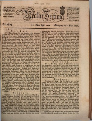 Neckar-Zeitung Dienstag 7. September 1824