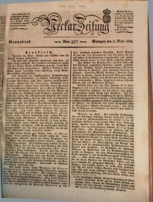 Neckar-Zeitung Samstag 18. September 1824
