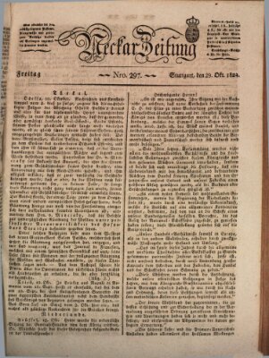 Neckar-Zeitung Freitag 29. Oktober 1824