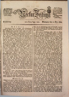 Neckar-Zeitung Sonntag 12. Dezember 1824