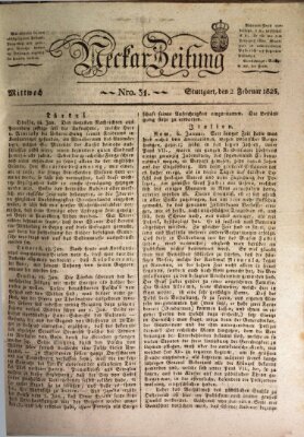 Neckar-Zeitung Mittwoch 2. Februar 1825