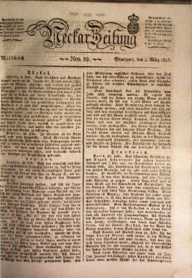 Neckar-Zeitung Mittwoch 2. März 1825