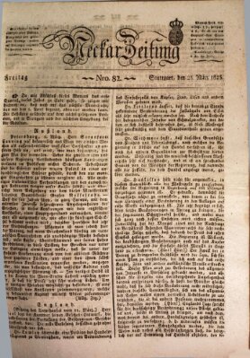 Neckar-Zeitung Freitag 25. März 1825