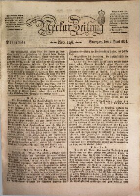 Neckar-Zeitung Donnerstag 2. Juni 1825