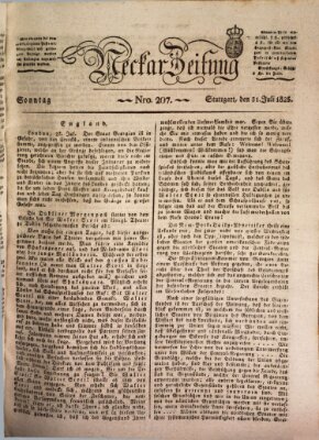Neckar-Zeitung Sonntag 31. Juli 1825